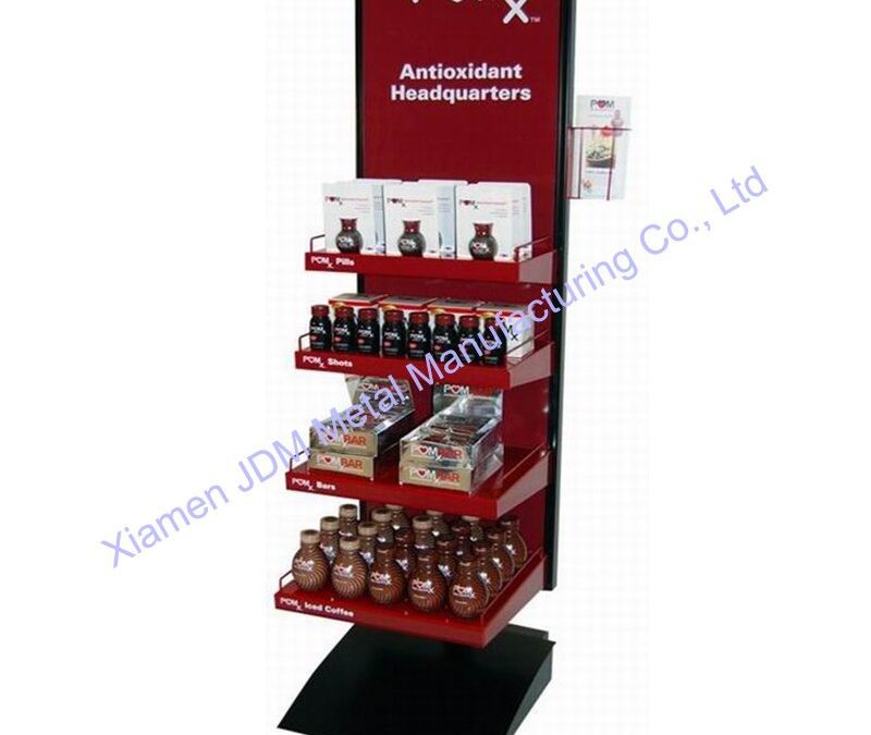 Snack and Beverage Display Rack for Beverage Merchandising #3904