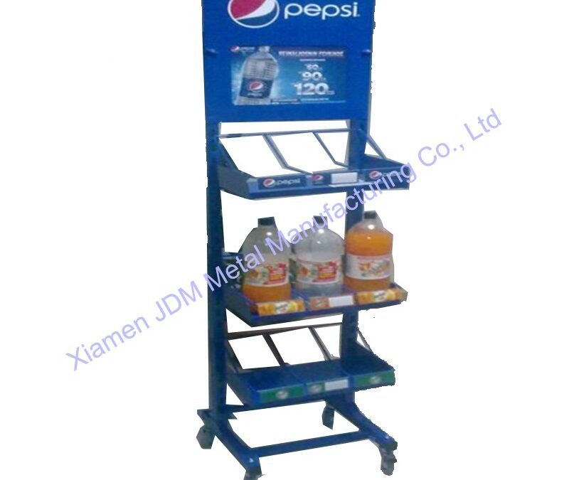 Snack and Beverage Display Rack for Beverage Merchandising #3913