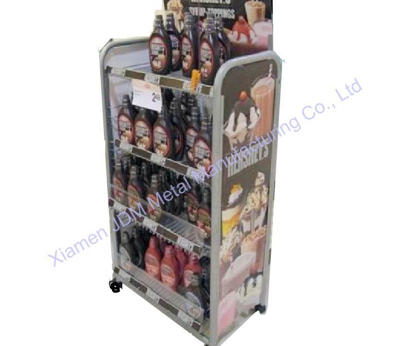 Snack and Beverage Display Rack for Beverage Merchandising #3985