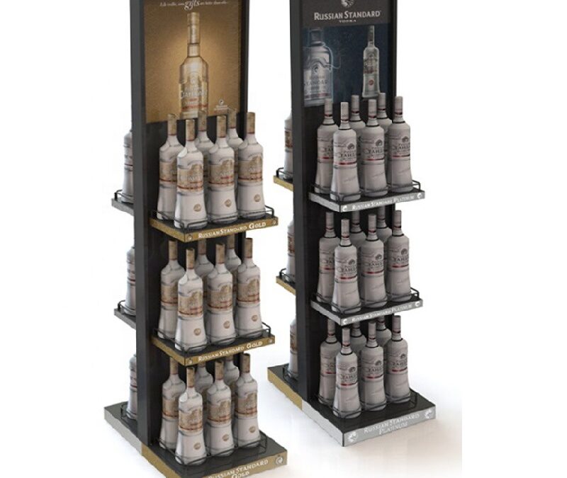 Snack and Beverage Display Rack for Beverage Merchandising #4290