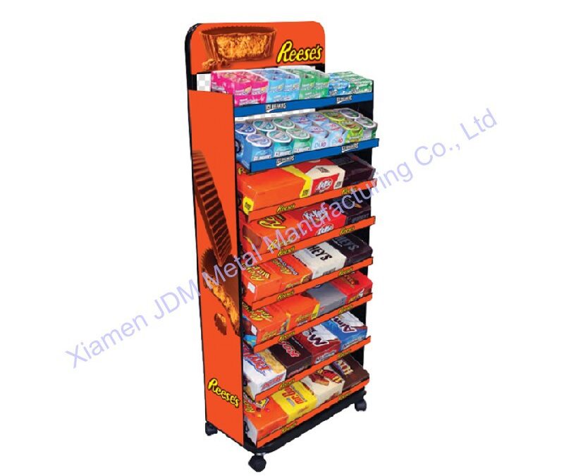 Snack and Beverage Display Rack for Beverage Merchandising #4430