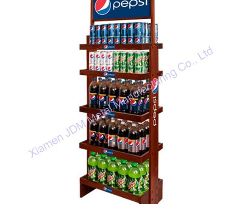 Snack and Beverage Display Rack for Beverage Merchandising #4609