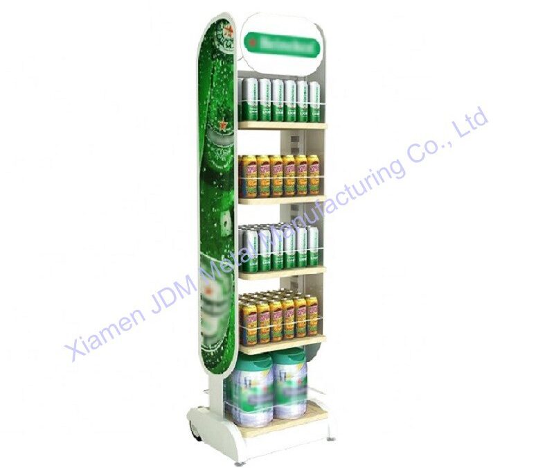 Snack and Beverage Display Rack for Beverage Merchandising #4611