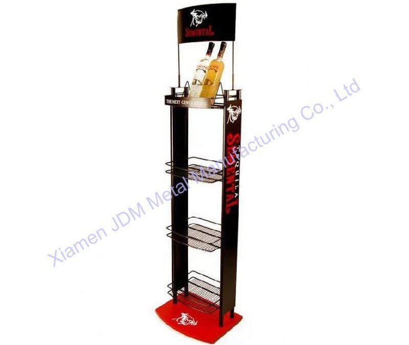 Snack and Beverage Display Rack for Beverage Merchandising #4614