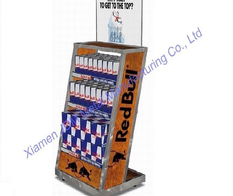 Snack and Beverage Display Rack for Beverage Merchandising #4660