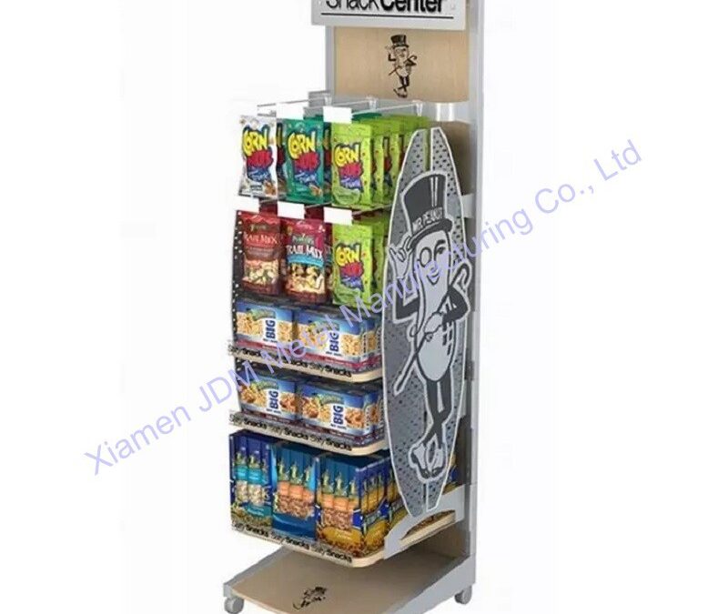 Snack and Beverage Display Rack for Snack Retail Displays #3302