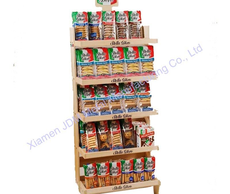 Snack and Beverage Display Rack for Snack Retail Displays #3404