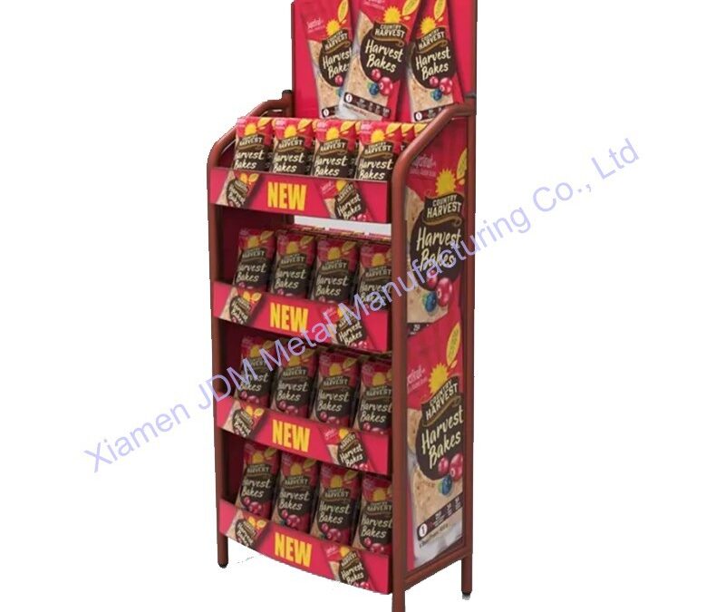 Snack and Beverage Display Rack for Snack Retail Displays #3738