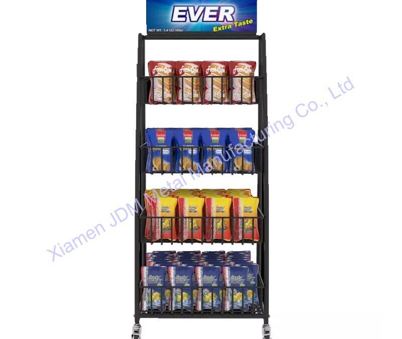 Snack and Beverage Display Rack for Snack Retail Displays #3760