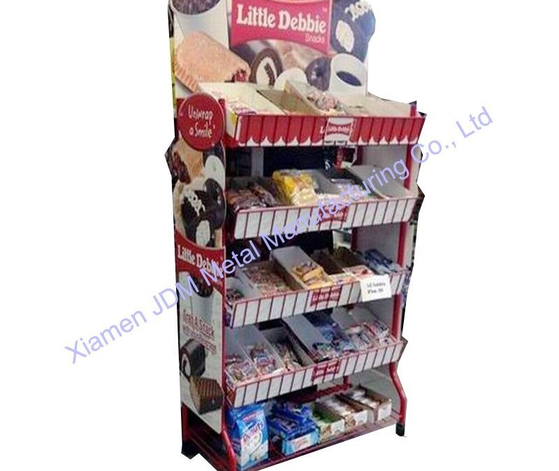 Snack and Beverage Display Rack for Snack Retail Displays #3852