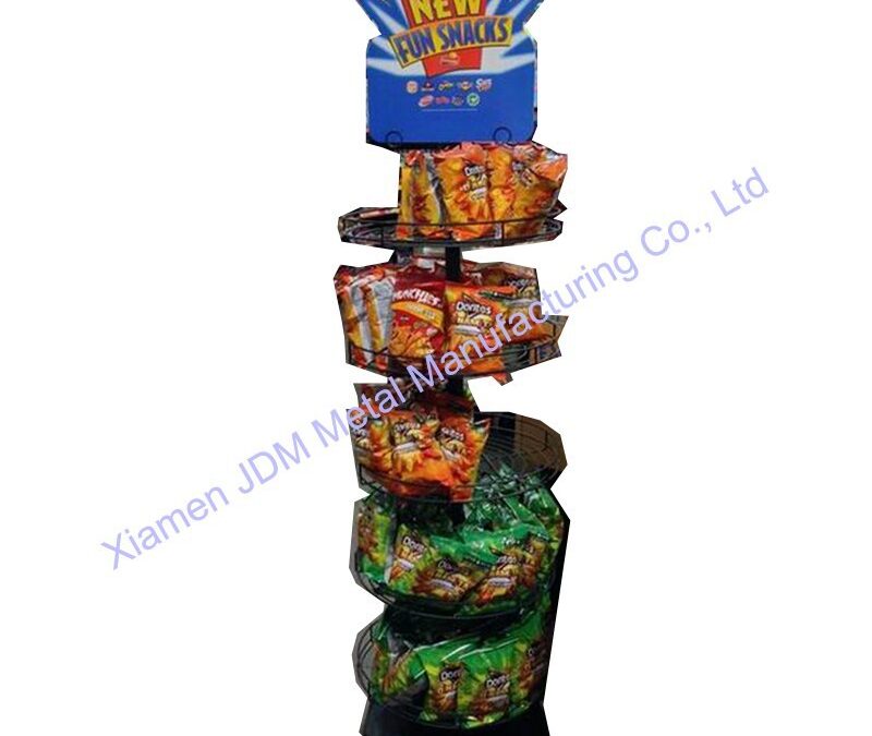 Snack and Beverage Display Rack for Snack Retail Displays #3901