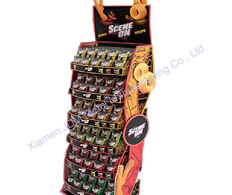 Snack and Beverage Display Rack for Snack Retail Displays #4206