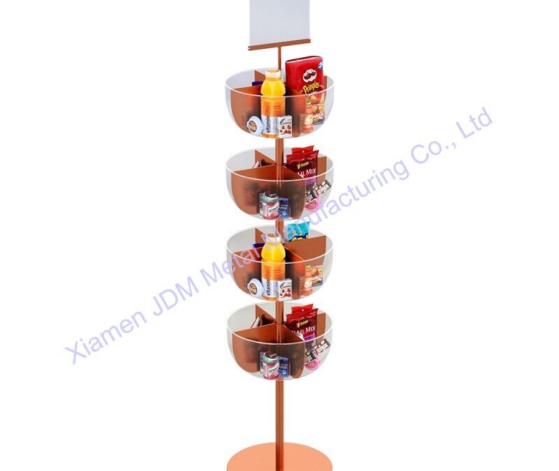 Snack and Beverage Display Rack for Snack Retail Displays #4581