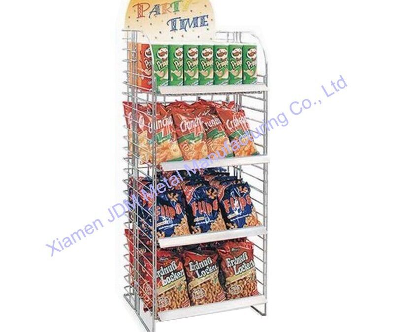 Supermarket & Retail Store Display Fixture for Beverage Merchandising #3895