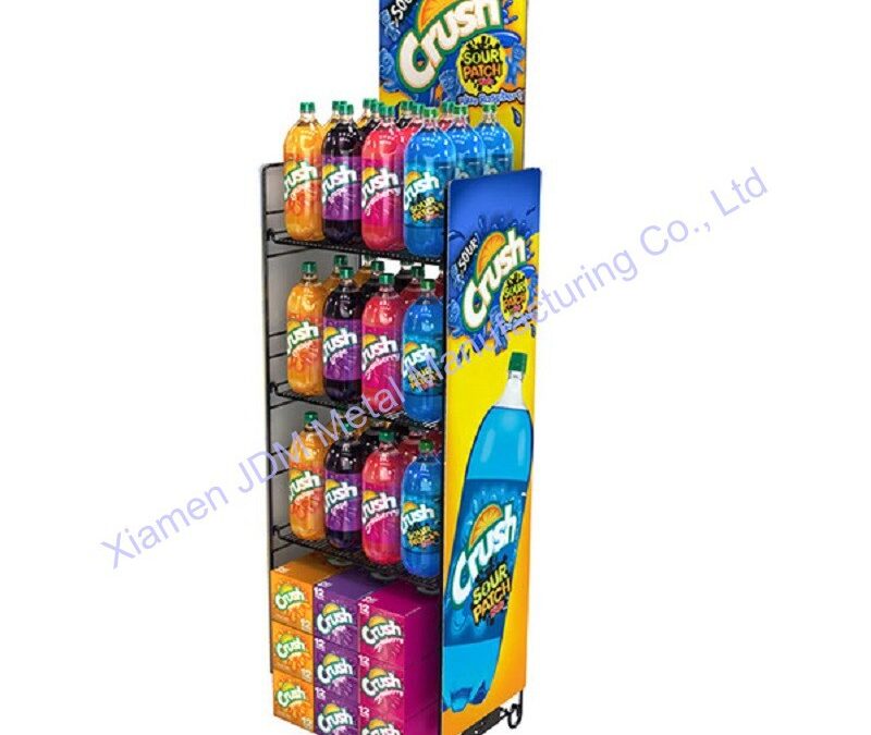 Supermarket & Retail Store Display Fixture for Beverage Merchandising #4297