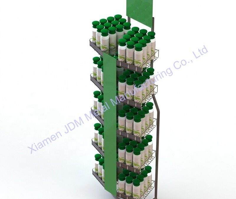 Supermarket & Retail Store Display Fixture for Beverage Merchandising #4678