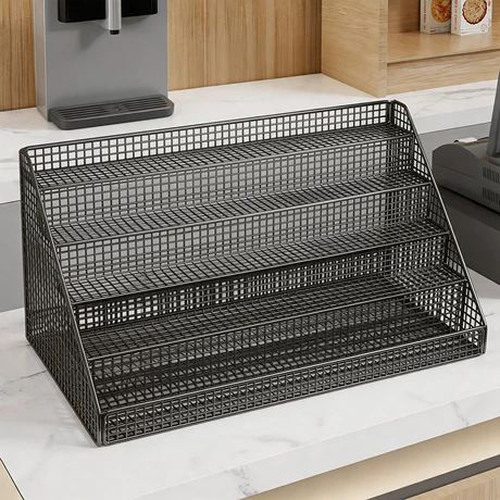 Supermarket Snack Display Shelf for Beverage Merchandising #1621