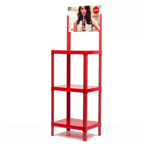 Supermarket Snack Display Shelf for Beverage Merchandising #2268