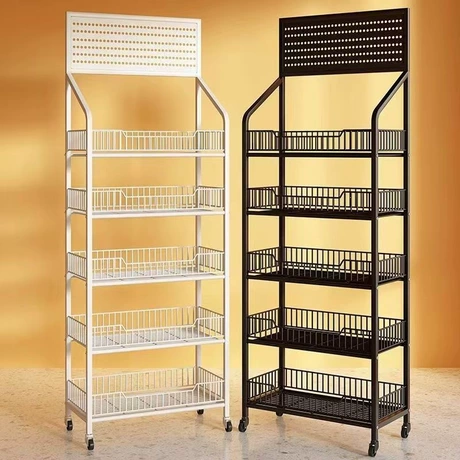 Supermarket Snack Display Shelf for Beverage Merchandising #2524