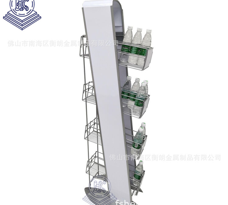 Supermarket Snack Display Shelf for Beverage Merchandising #2757