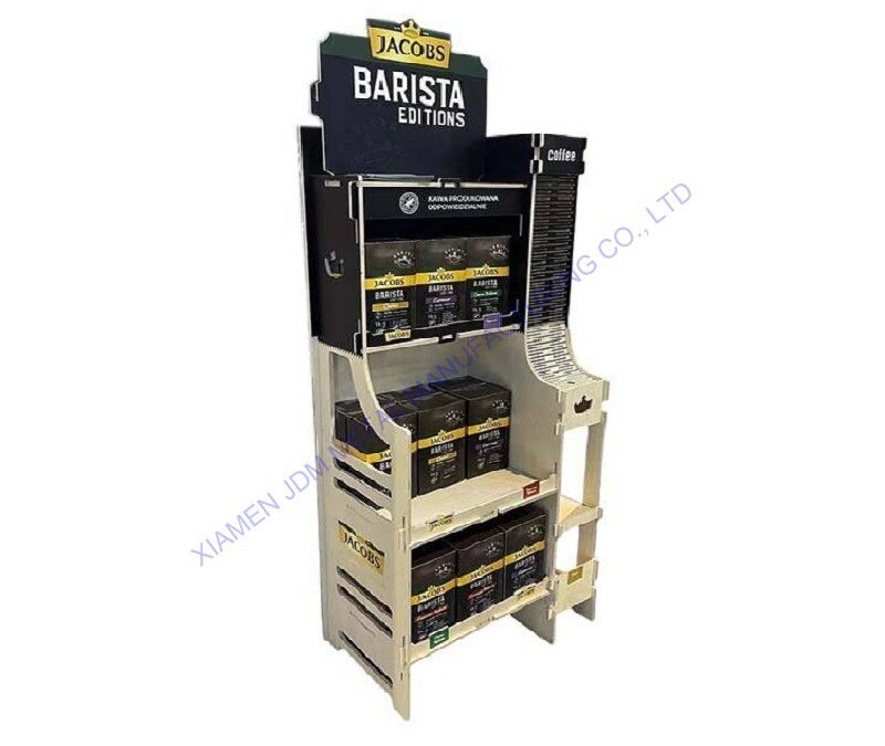 Supermarket Snack Display Shelf for Beverage Merchandising #2936