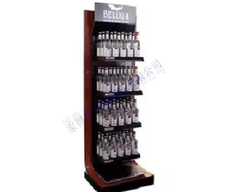 Supermarket Snack Display Shelf for Beverage Merchandising #2990