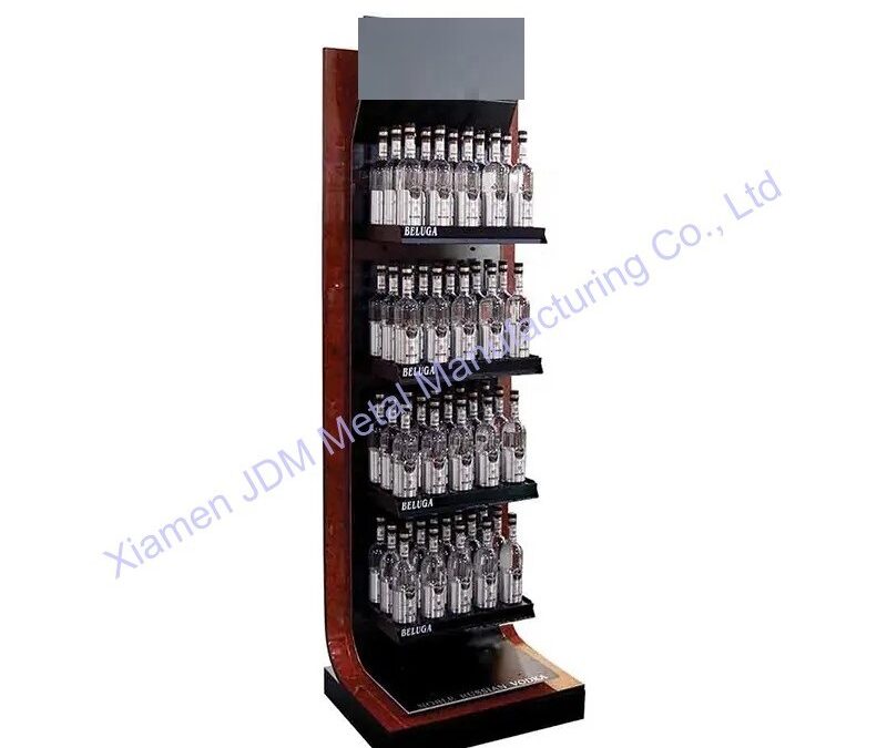 Supermarket Snack Display Shelf for Beverage Merchandising #3173