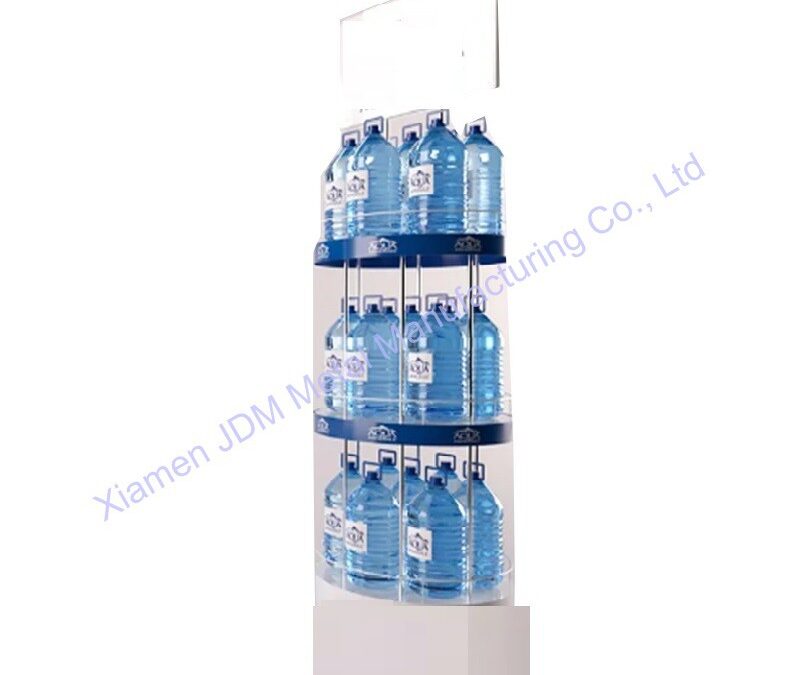 Supermarket Snack Display Shelf for Beverage Merchandising #3204