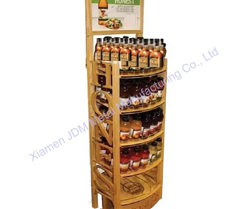 Supermarket Snack Display Shelf for Beverage Merchandising #3205