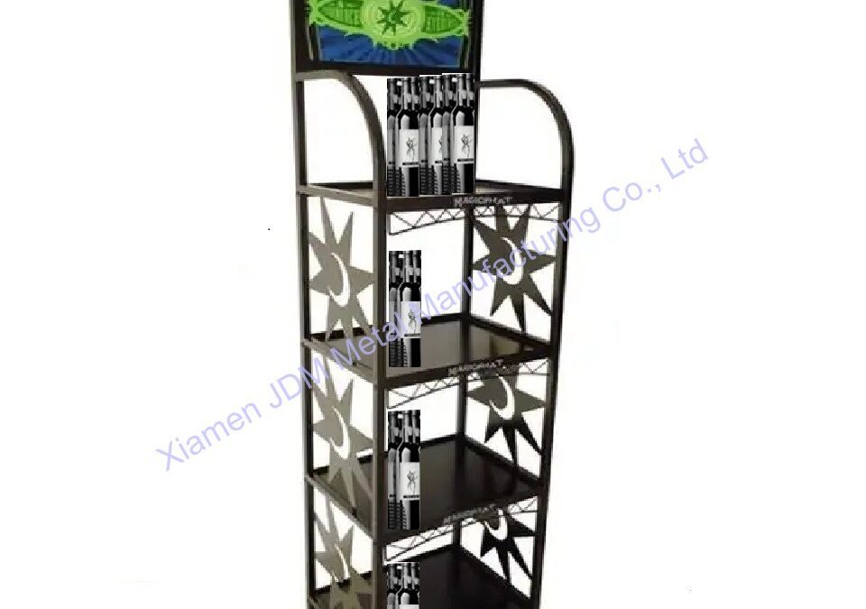 Supermarket Snack Display Shelf for Beverage Merchandising #3220