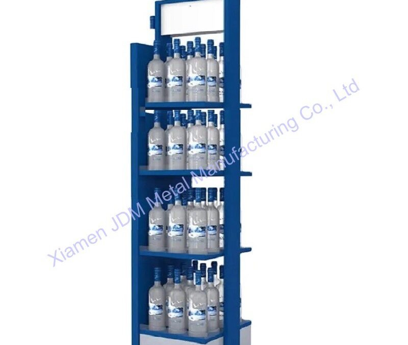 Supermarket Snack Display Shelf for Beverage Merchandising #3234