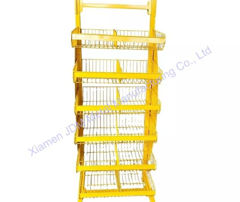Supermarket Snack Display Shelf for Beverage Merchandising #3319
