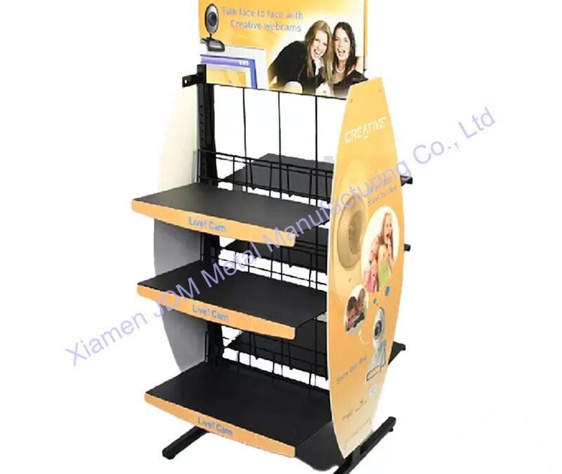 Supermarket Snack Display Shelf for Beverage Merchandising #3320