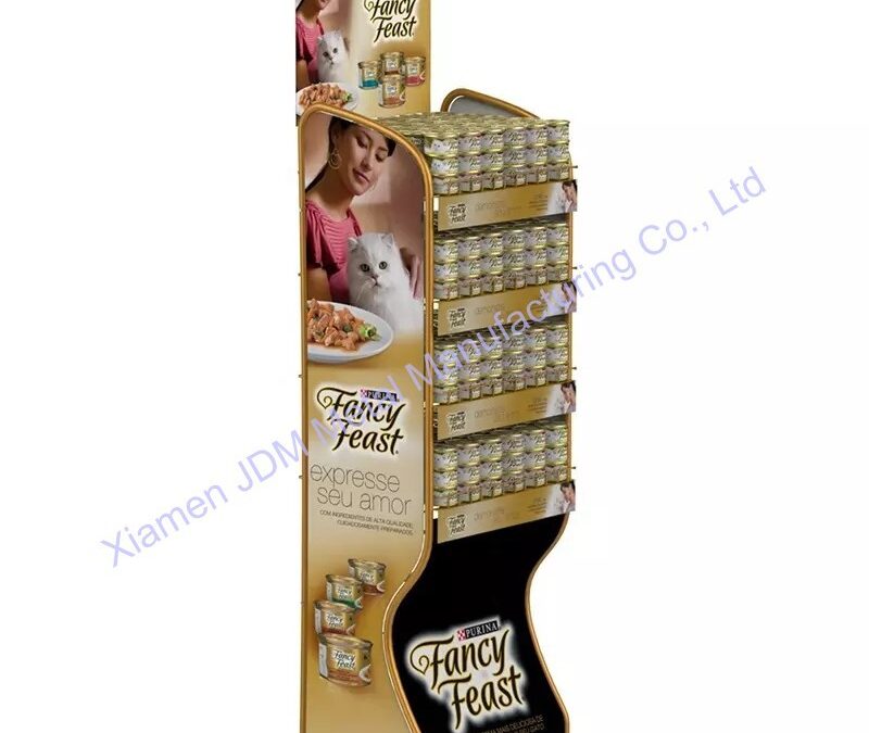 Supermarket Snack Display Shelf for Beverage Merchandising #3345