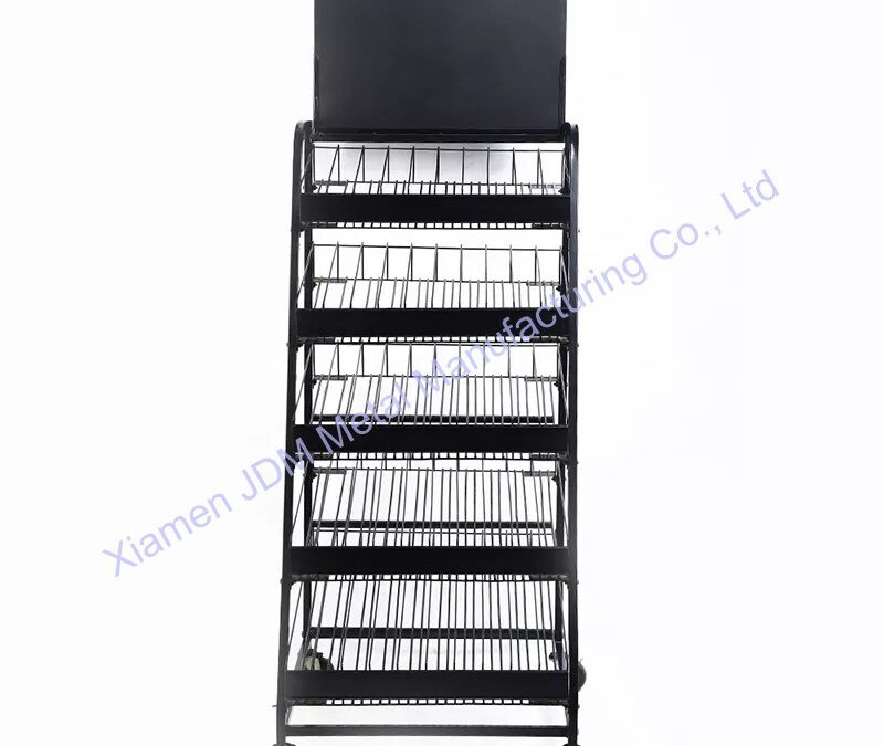 Supermarket Snack Display Shelf for Beverage Merchandising #3391