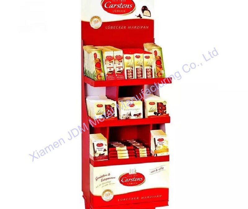 Supermarket Snack Display Shelf for Beverage Merchandising #3443