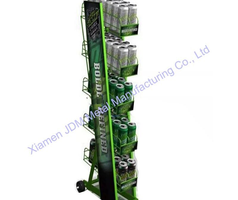 Supermarket Snack Display Shelf for Beverage Merchandising #3603