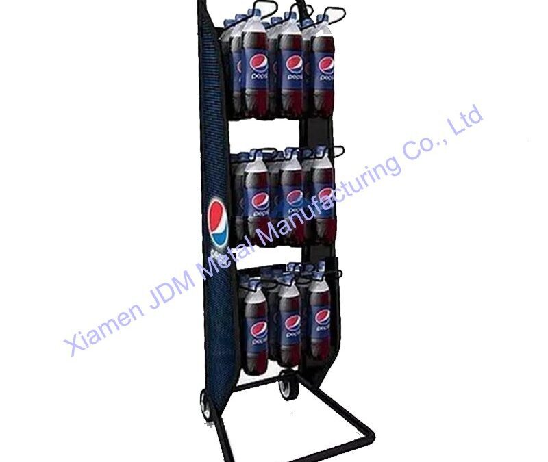 Supermarket Snack Display Shelf for Beverage Merchandising #3605