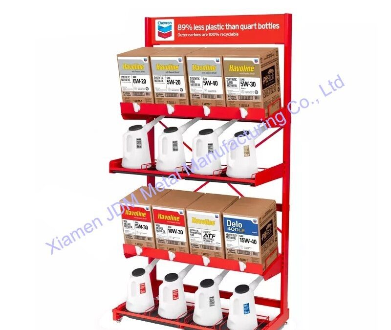 Supermarket Snack Display Shelf for Beverage Merchandising #3640