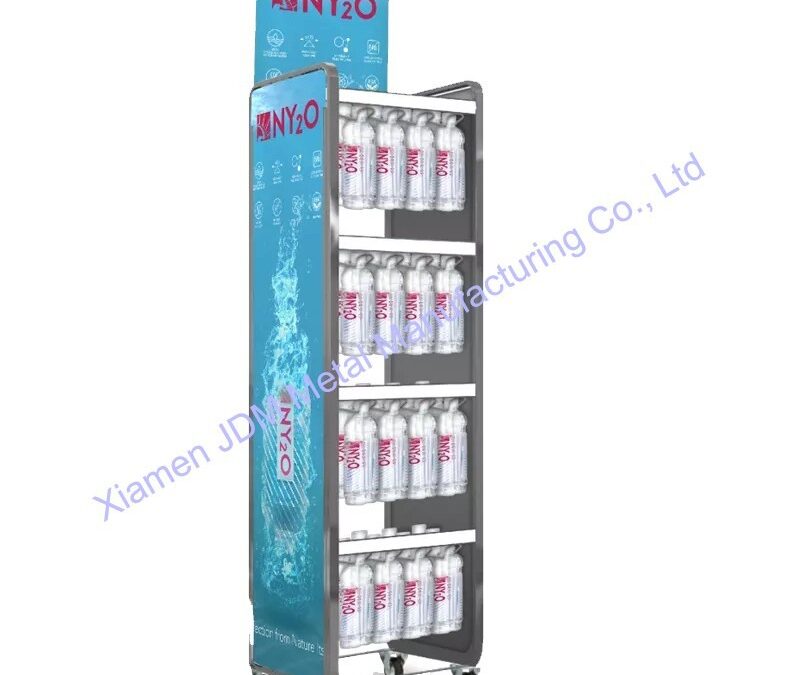 Supermarket Snack Display Shelf for Beverage Merchandising #3700