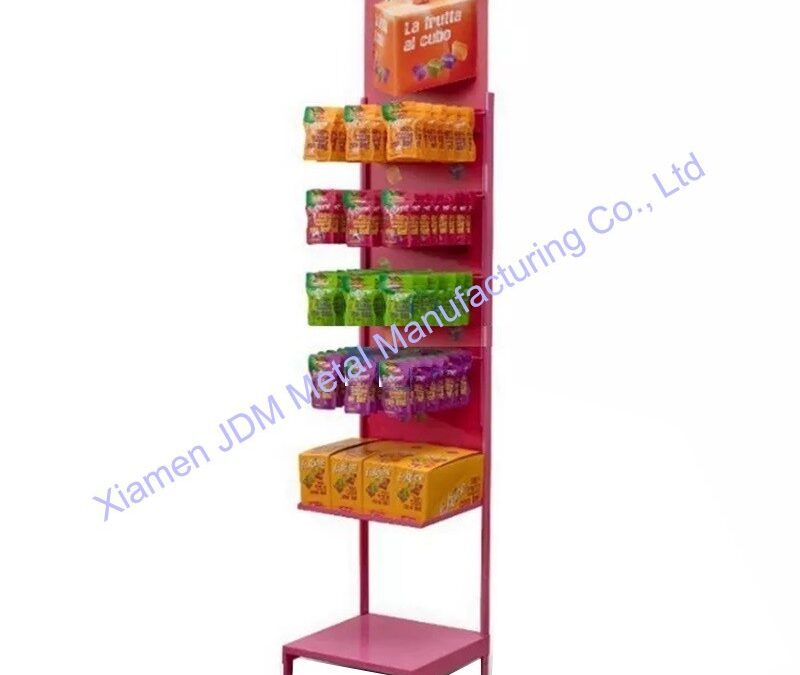 Supermarket Snack Display Shelf for Beverage Merchandising #3709