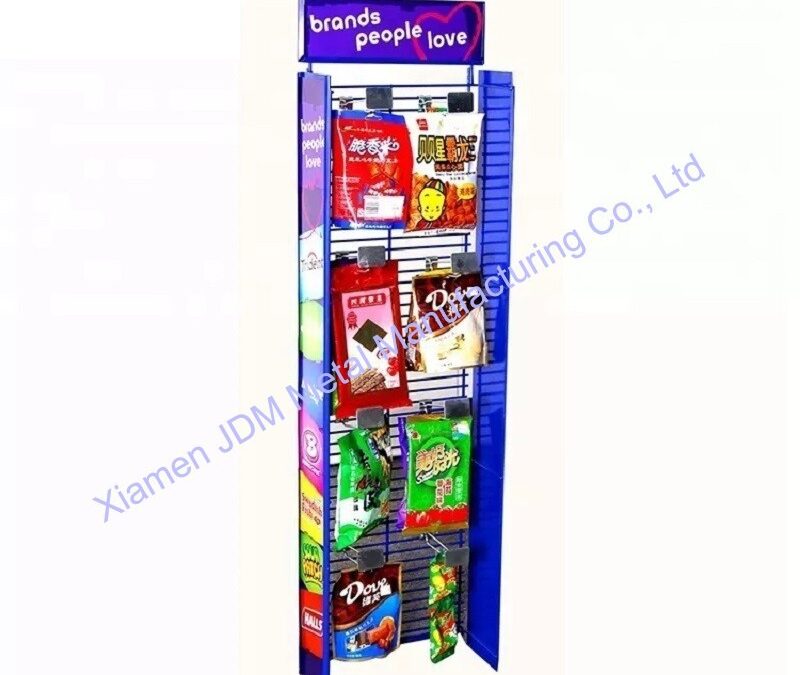 Supermarket Snack Display Shelf for Beverage Merchandising #3721