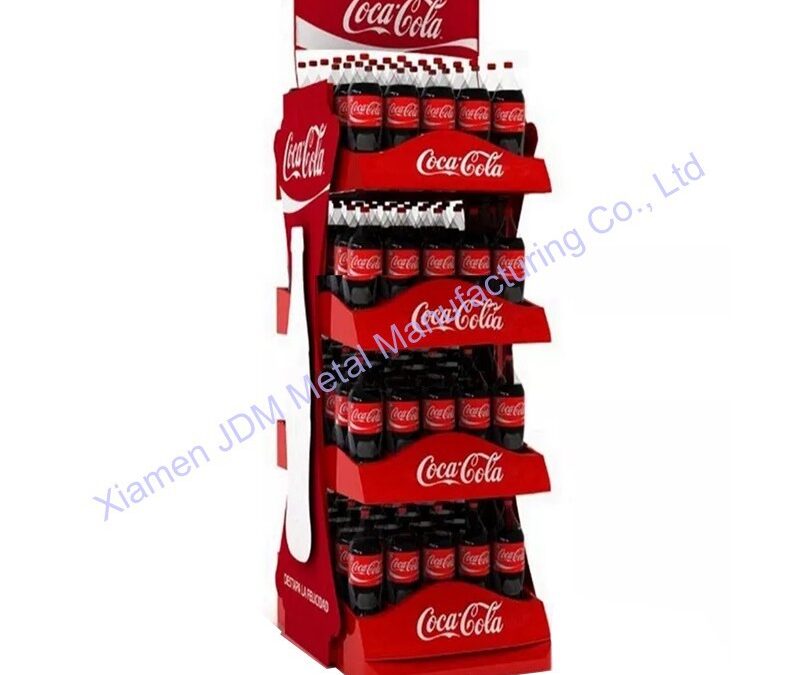 Supermarket Snack Display Shelf for Beverage Merchandising #3756