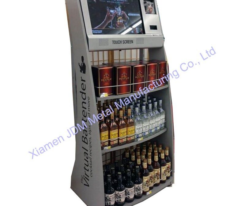 Supermarket Snack Display Shelf for Beverage Merchandising #3884