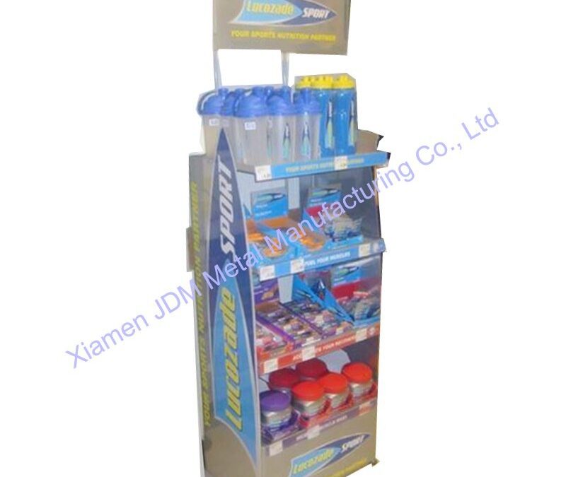 Supermarket Snack Display Shelf for Beverage Merchandising #3903