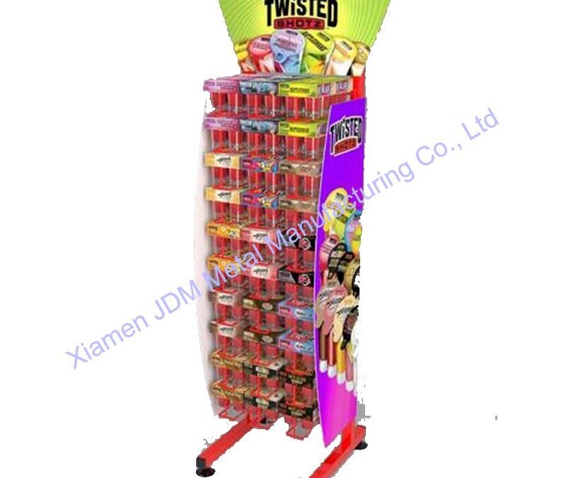 Supermarket Snack Display Shelf for Beverage Merchandising #3911