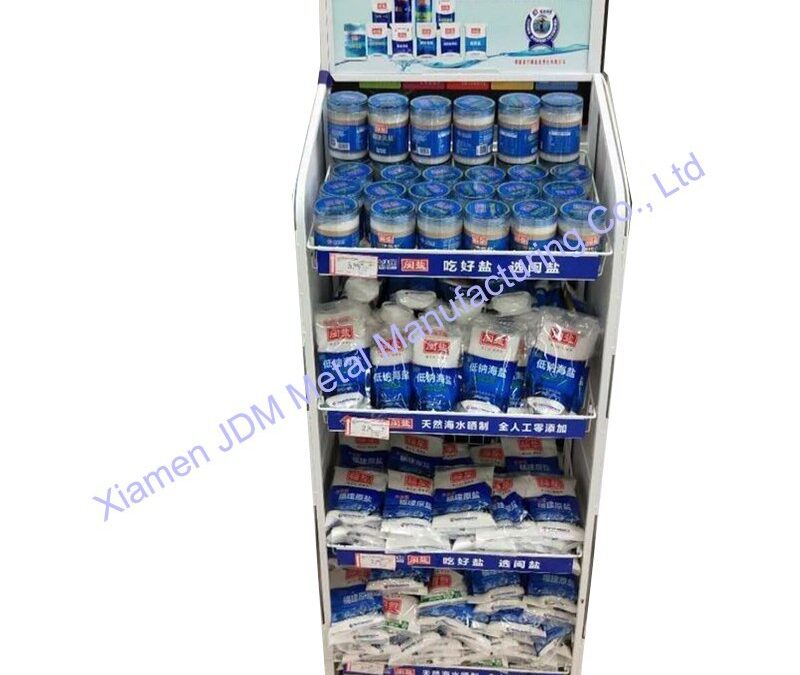 Supermarket Snack Display Shelf for Beverage Merchandising #3937