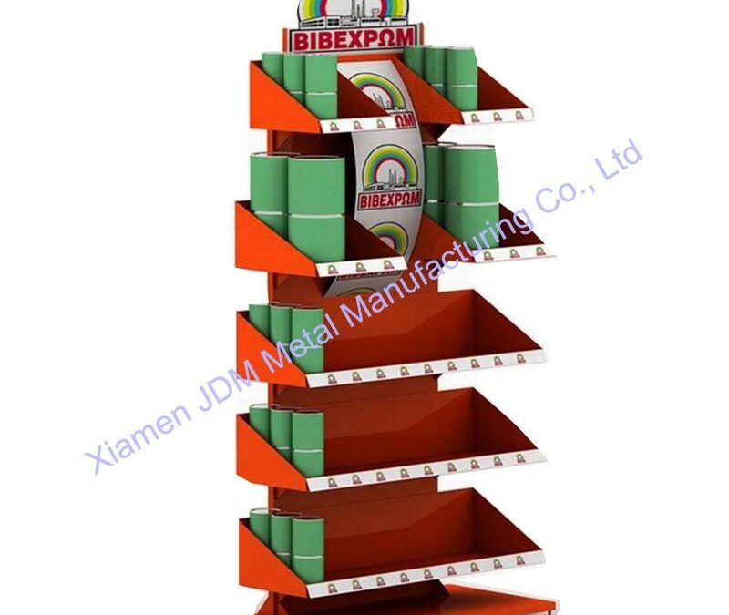 Supermarket Snack Display Shelf for Beverage Merchandising #3948