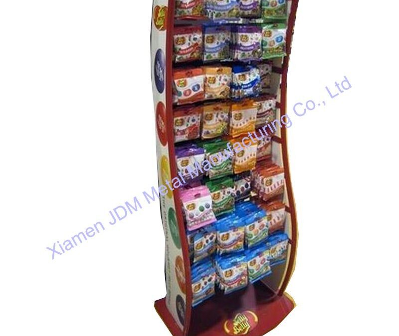 Supermarket Snack Display Shelf for Beverage Merchandising #3959