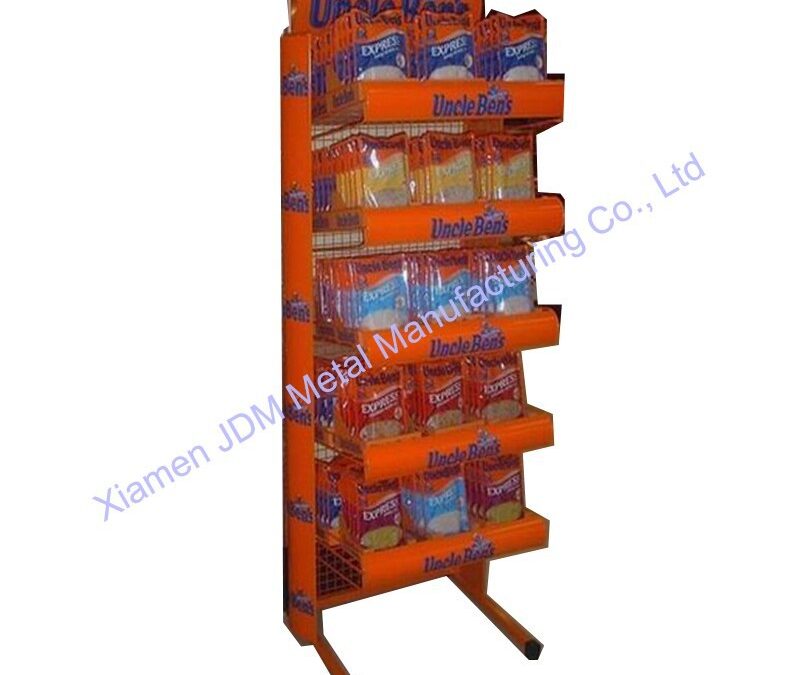 Supermarket Snack Display Shelf for Beverage Merchandising #3972
